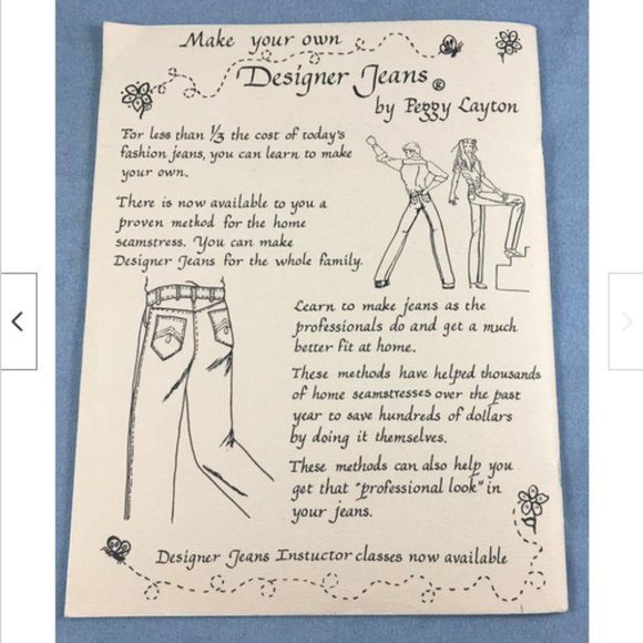 Designer Jeans Sewing Pattern #250 Ladies Sharon Marie + Pocket Designs P Layton - Picture 3 of 6